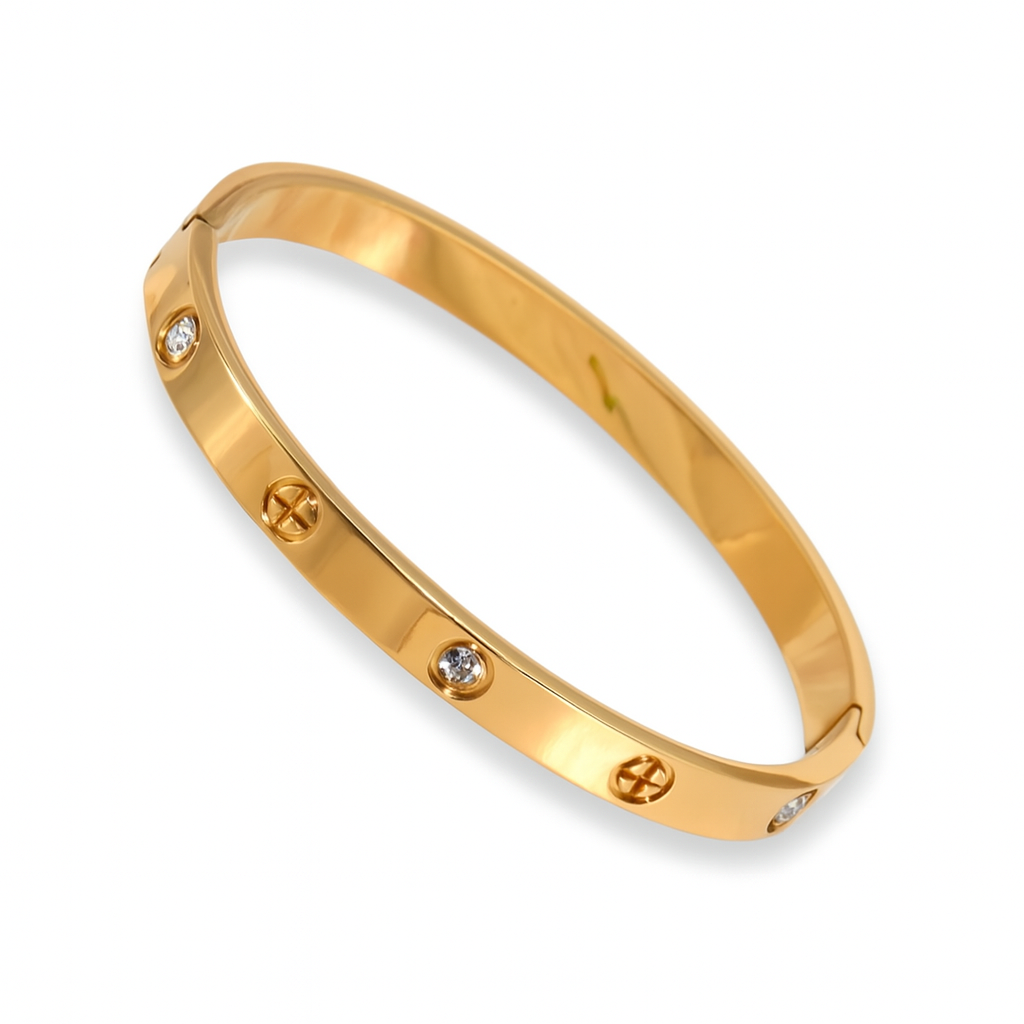 Bracelete Glam Banhado a Ouro 18k