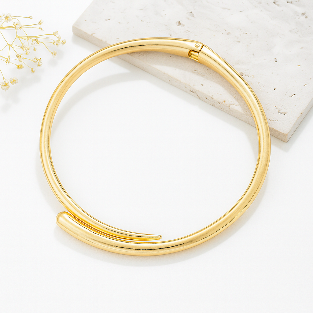 Choker Lisa Banhada Ouro 18K Dhalina