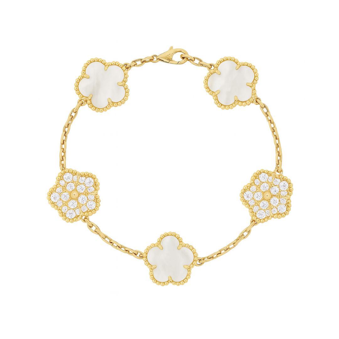 Pulseira Feminina Trevo Dhalina
